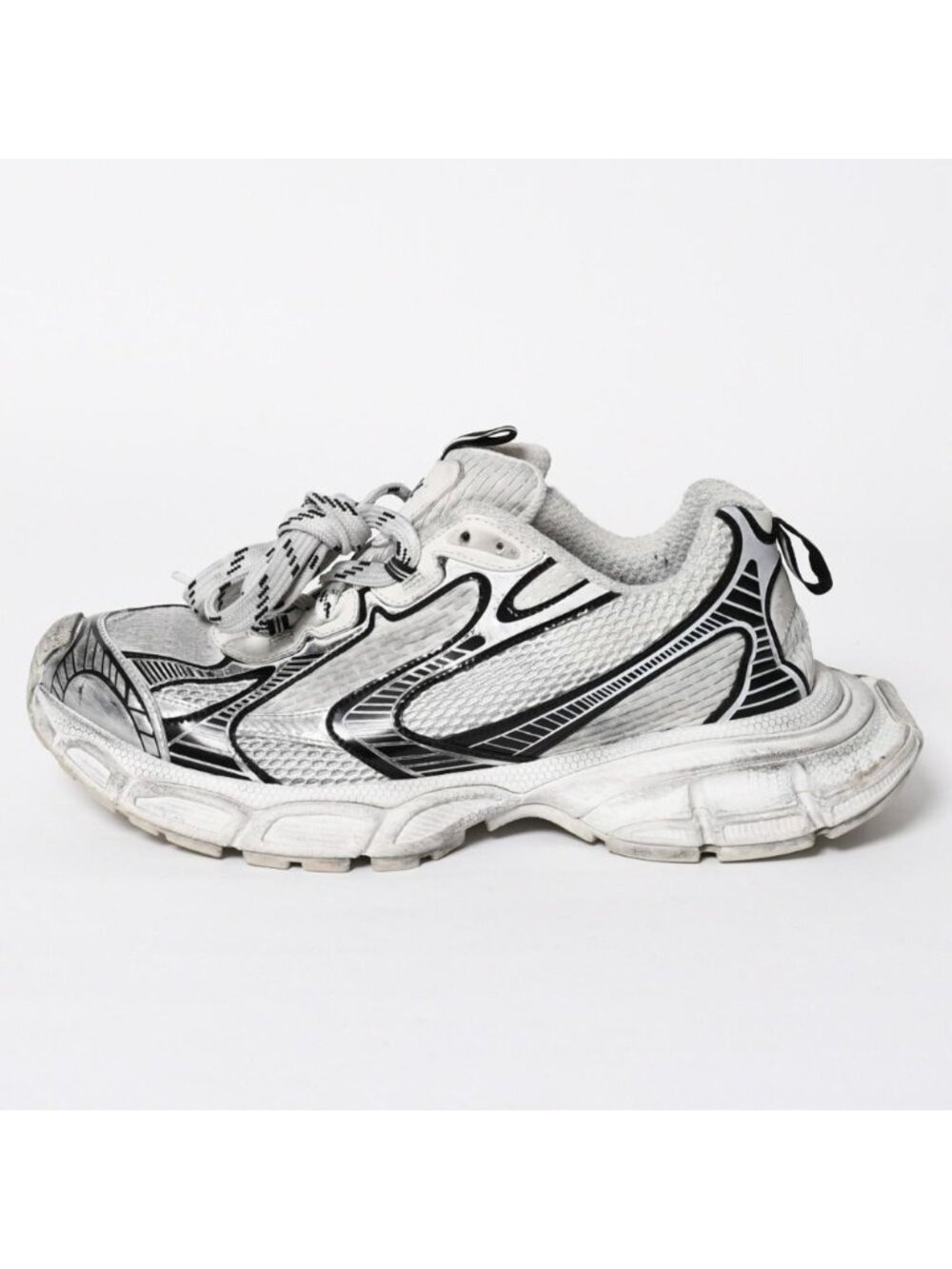 Balenciaga Sneakers 3XL White Silver Black - Picture 2 of 16